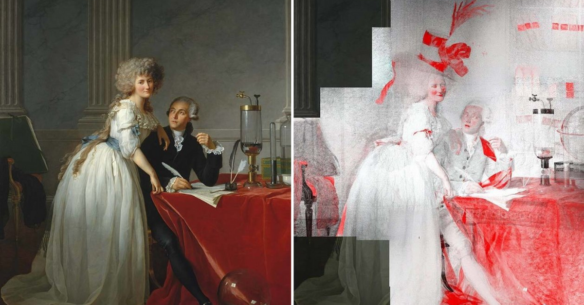 Immagini svelate: il doppio ritratto dei coniugi Lavoisier